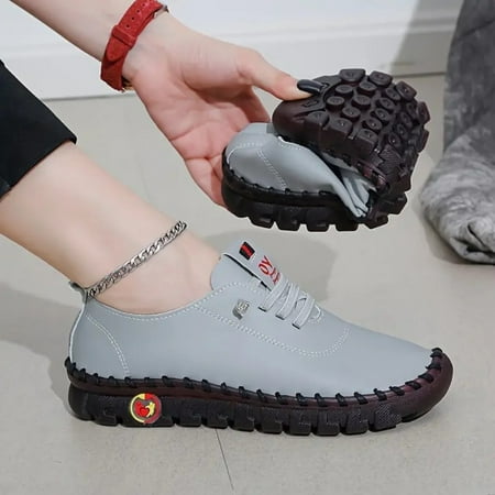 

SHYKA Everyday Elegance: Versatile Lightweight Women s Sneakers - Comfy Non-Slip Sole All-Season Lace-Ups-39