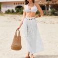 thumbnail image 6 of JFGHDG Beach Sarong Cover Up for Swimwear Sarong Wraps for Women Bikini Bathing Suit Wraps Sarong Coverups for Women Beach Sarong for Women Wrap Skirt for SwimwearWhite XXL, 6 of 7