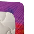 thumbnail image 6 of Ambesonne Ocean Fitted & Top Sheet Set with Shams, Sunset over Sea Cloudy, Purple Yellow Red, 6 of 7