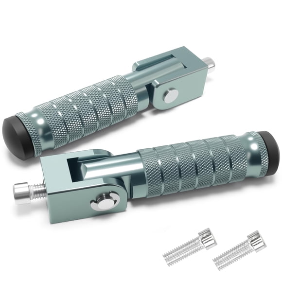 Posapiés plegables de aluminio para motocicleta VUOZIP M8, par