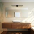 thumbnail image 3 of Jensen 36" 39W Dimmable LED Integrated Matte Black Vanity Light with Frosted Diffuser, 91004393, 3 of 6