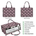 thumbnail image 2 of Large Capacity Tote Bag,Breast Cancer Survivor Pink Ribbon Black Handbag Fashion Luxury Tote Bag,15.7"x13"x 5.1" Inches,Laptop Compatible, 2 of 6