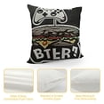 thumbnail image 4 of YINGXI Eat Sleep Game Repeat - Decorative Cozy Soft Throw Pillowcase Square Couch Cushion Cover for Home Decor Sofa Living Room Bed Car 20x20in, 4 of 5