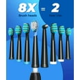 thumbnail image 4 of TEETHEORY Cepillos de dientes eléctricos sónicos para adultos y niños, 8 cabezales de cepillo de dientes eléctrico con 40000 VPM limpieza profunda 5 modos, carga rápida recargable 4 horas últimos 30 d, 4 of 5