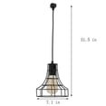 thumbnail image 3 of FSLiving H-Type Track Lighting Modern Industrial Look Cage Pendant Light Commercial Track Lighting Fixtures,Matte Black - 3 Pack, 3 of 8