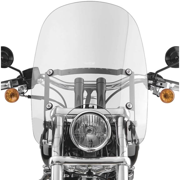 National Cycle Spartan Windshield 18.5" Clear Polycarbonate Quick Release for Harley-Davidson FX Softail & FX Glide (N21201)