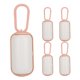 thumbnail image 1 of Juego de 5 cajas de basura de plástico portátiles para residuos de mascotas, bolsas de basura para gatos, perros pequeños (rosa y blanco), 1 of 5