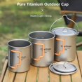 thumbnail image 4 of Taza de titanio Ti artisan 750 ml para camping y café, 4 of 9