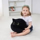 thumbnail image 3 of Peluche OurHonor 3D con forma de gato negro de 40 cm, 3 of 7