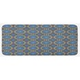 thumbnail image 1 of Ethnic Kitchen Mat, Style Mandala Inspired Circular Motifs Antique, Plush Decorative Kitchen Mat with Non Slip Backing, 47" X 19", Pale Blue Pale Yellow, by Ambesonne, 1 of 1