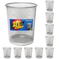 thumbnail image 1 of Bote de basura SHSYCER de malla plateada de 15 l/4 galones para oficina, paquete de 10, 1 of 7