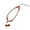Red white cherries, variant on AOOOWER Multipurpose Lovely Cherry Beaded Phone Jewelry Accessory Adds Elegant to Your Personalize Items Daily Casual Use