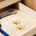 thumbnail image 4 of CRAFTHROU 2Ud Cerradura De Pestillo Duckbilled En Metal Dorado Para Gabinetes Y Cajas, 4 of 8