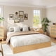 thumbnail image 3 of California king platform marco de cama de madera slat support no box spring required fácil montaje pine wood construction, 3 of 6