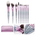 thumbnail image 1 of SKISUNO 10Pcs Assorted Color Makeup Brush Set with Premium Fiber Bristles for Natural and Uniform Makeup, 1 of 5