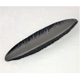 thumbnail image 1 of Canoe shape serving tray gun metal finish, large, 1 of 2