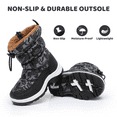 thumbnail image 6 of Apakowa Kids Boys Girls Snow Boots Side Zipper Water Resistant Warm Winter Boots (Toddler/Little Kid), 6 of 7
