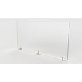 thumbnail image 1 of Ghent's Plastic 24" x 59" Partition Extender with Tape in Frosted White, 1 of 3