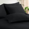 thumbnail image 6 of Aisbo Twin Comforter Set with Sheets, 5 Piece Black Bed in a Bag, Soft Bedding Set with Fluffy Down Alternative Seersucker Comforter, Sheets, Pillowcase & Sham., 6 of 8