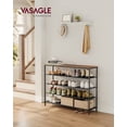 thumbnail image 2 of Estante para zapatos Shelf VASAGLE de 5 niveles, marco de acero, 120 x 30 x 91 cm, 2 of 9