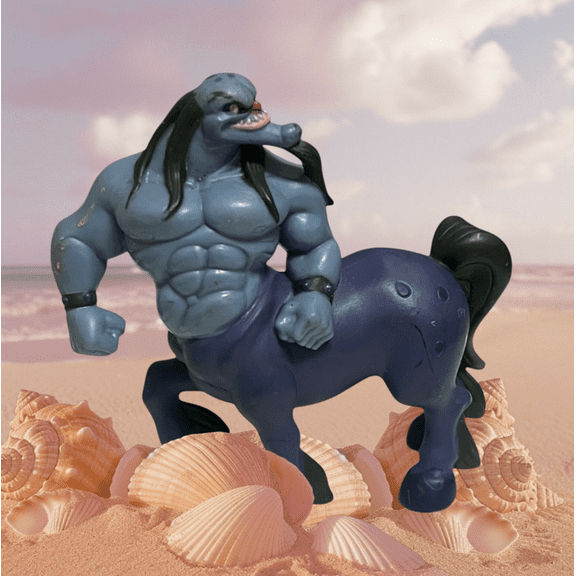 Villain the Blue Centaur PVC Action Figure 1997 CAKE TOPPER 4”