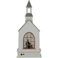 thumbnail image 6 of Northlight LED Lighted Holy Family Church Scene Christmas Snow Globe - 12", 6 of 7