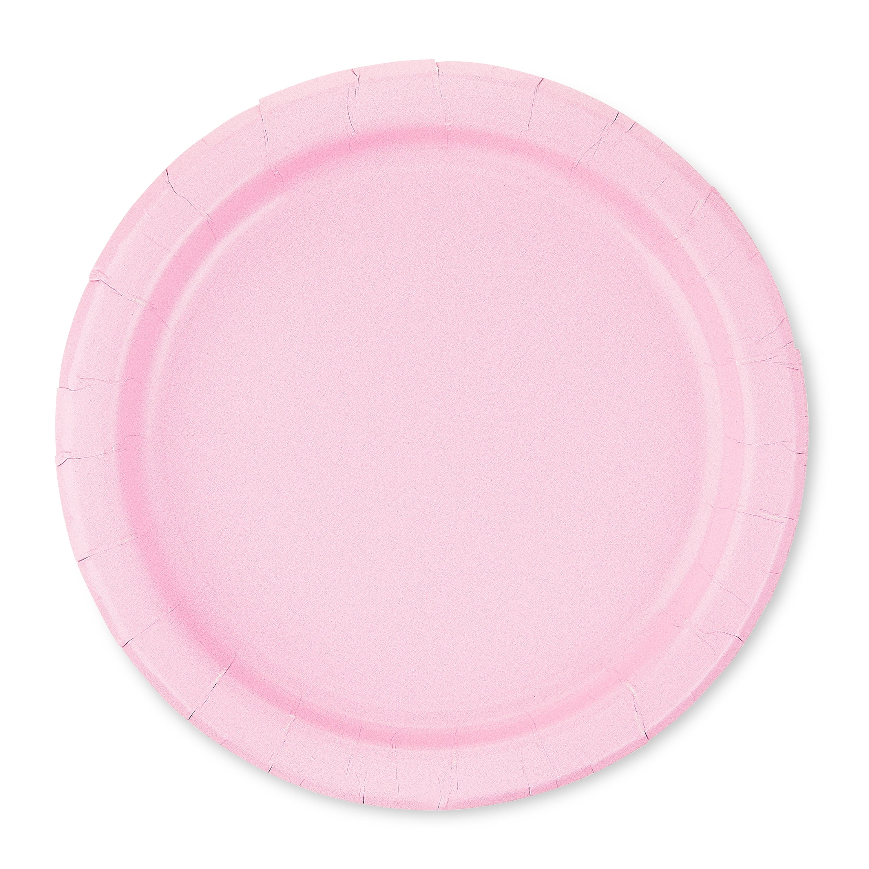 (6 pack) Way To Celebrate Disposable Paper Plates, Light Pink, 7 in, 24 Pieces