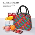 thumbnail image 3 of Lunch Tote Bag Eritrea Flag Trendy Lightweight Reusable Stylish Bento Box for Adult Black, 3 of 7