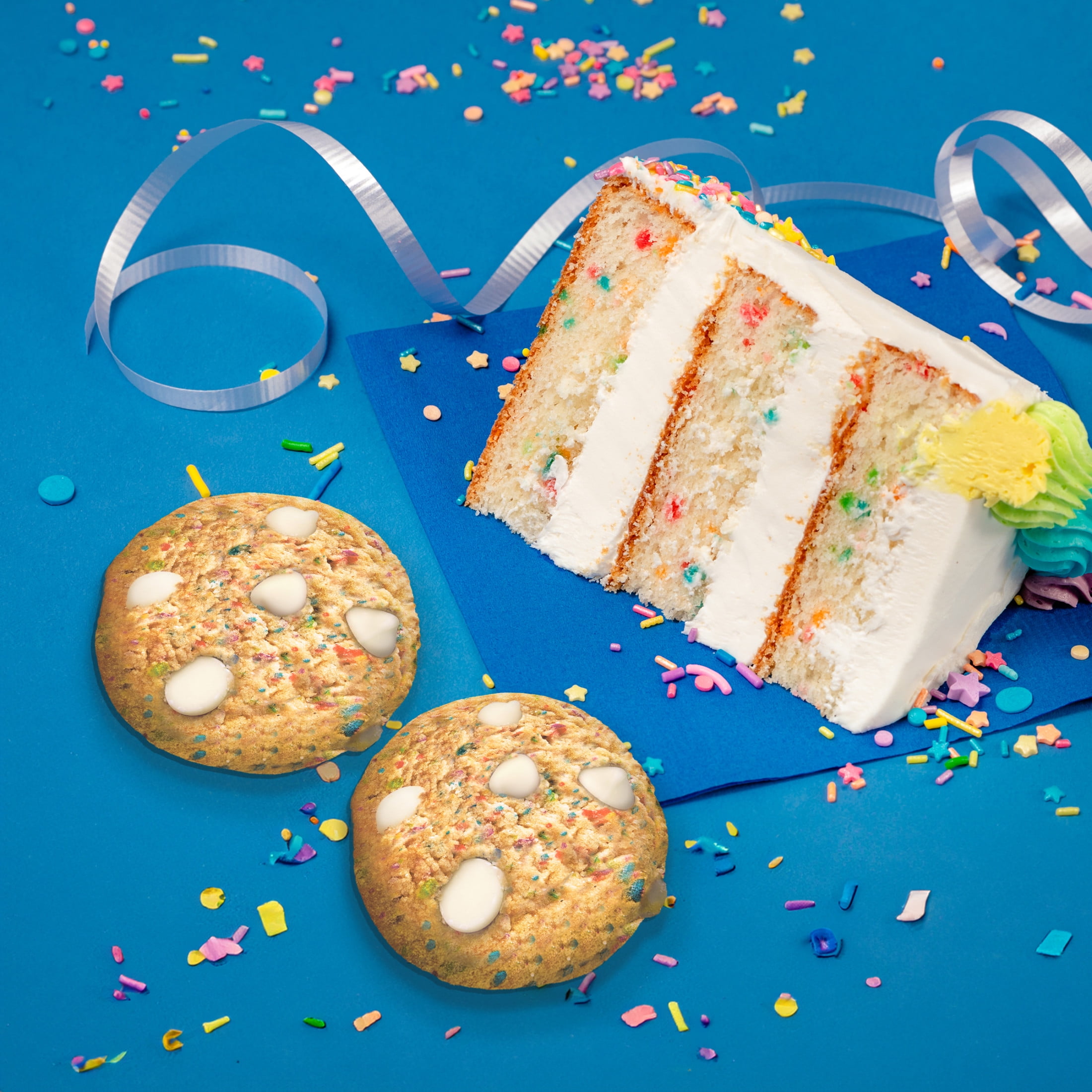(3 pack) CHIPS AHOY! Chewy Confetti Cake Cookies with Rainbow Sprinkles, Family Size, 14.38 oz