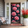 thumbnail image 6 of LUUFILx Pink Flower Banner Backdrop Floral Decoration for Party Supplies Wedding Events Photography Background Valentine's Day Decors Celebration Decor, 6 of 7