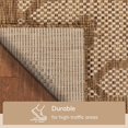 thumbnail image 6 of Well Woven Sunna Brown & Beige Indoor/Outdoor Flat Weave Pile Moroccan Trellis Pattern 5x7 (5'3" x 7'3") Area Rug, 6 of 10