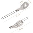 thumbnail image 2 of 1 Uds vajilla de acero inoxidable para exteriores utensilio de cocina plegable utensilios de cocina portátiles cubiertos de Camping para senderismo, cocina oso de fresa Electrónica, 2 of 5