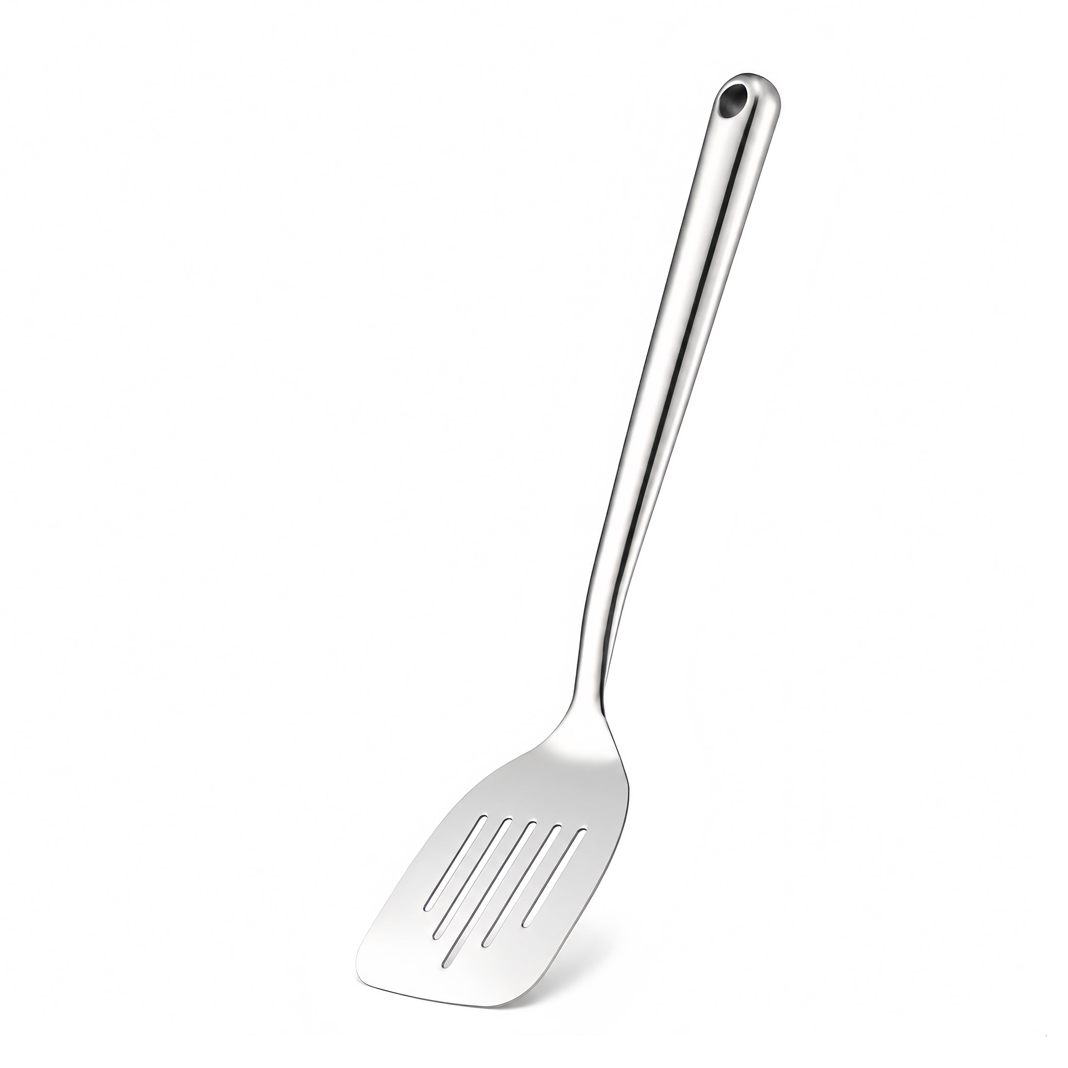 Mainstays Ergonomic Stainless Steel Slotted Turner Durable and Dishwasher Safe