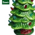 Sunlit Cordless Lighted Ceramic Christmas Tree Vintage Tabletop
