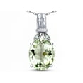thumbnail image 2 of Star K � Oval 10x8 Genuine Green Amethyst Fashion Pendant Necklace, 2 of 9