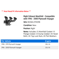 thumbnail image 2 of Right Exhaust Manifold - Compatible with 1996 - 2000 Plymouth Voyager 1997 1998 1999, 2 of 2