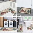 thumbnail image 6 of 2 Piece Christmas Plaid Kitchen Rug Sets Xmas Forest Rustic Farmhouse Kitchen Floor Mat Absobent Kitchen Rugs and Matsfor Cook Home Decor (47x17+30x17 Inches), 6 of 7