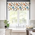 thumbnail image 3 of Thanksgiving Fall Window Valances Kitchen Short Curtains with Rod Pocket Maple Leaves Pumpkin Valance Drapes Farmhouse Window Treatment for Living Room Bathroom Decor 54" X 18", 3 of 6
