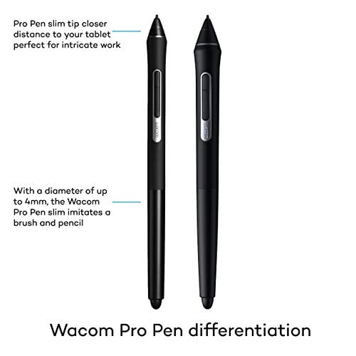Wacom Wacom Pro Pen Slim (Pro Pen 2 Series) Black KP301E00DZ