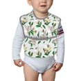 thumbnail image 6 of Hirioo Lilies Flowers for Baby Waterproof Pocket Bib Adjustable Closed for Babies Toddlers with Large Pocket 6-24Months, 6 of 8