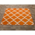 thumbnail image 5 of Ottomanson Non-Slip Area Rug for Living Room 3'3" x 5' Durable Low Profile Carpet, Orange Trellis, 5 of 8