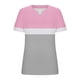 thumbnail image 3 of Mujeres Tops Casual V-Cuello Impreso Oversized Mangas Cortas Camiseta Top, Poliéster Verano Primavera, 3 of 5