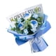 thumbnail image 4 of Ramo de flores artificiales de ganchillo, ramo de punto hecho a mano, flores falsas terminadas Azul degradado, 4 of 9