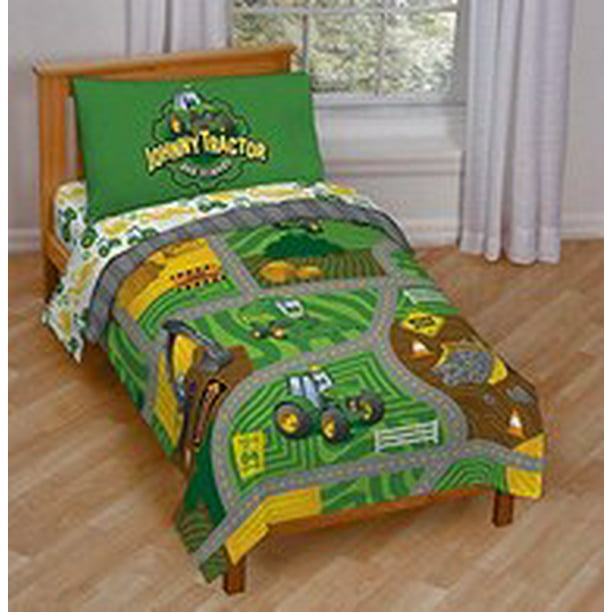 Johnny Tractor Play Toddler Bed Set, John Deere Bed Sheets Twin