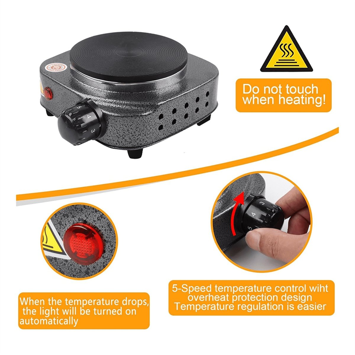 Candle Making Kit with Hot Plate for Candle Making, Candle Making Kit for Beginners with Melting Pot US Plug