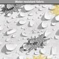 thumbnail image 5 of Grey and Yellow Dining Chair Pad, Moroccan Style Modern Sun Beam Flowers with Rounds Dots Image, Water Resistant Pillow with Straps for Kitchen Seats, 12 Pieces Set, Pale Grey Black, by Ambesonne, 5 of 5