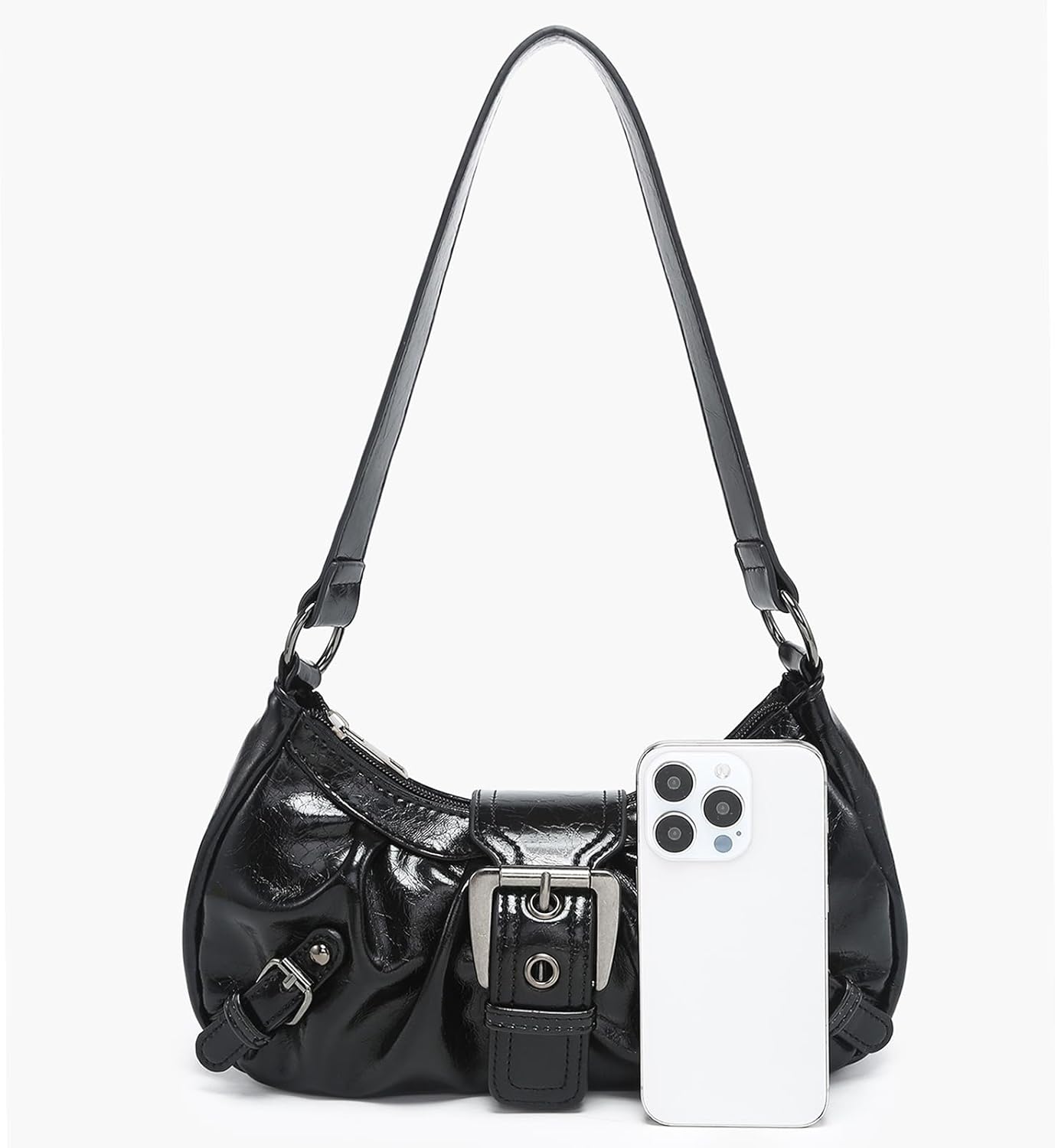 Shoulder Bag for Women Top Handle Handbag Purse Y2K Hobo Clutch Small Punk Purse Trendy