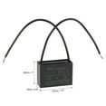 thumbnail image 3 of Uxcell 3uF 250V AC 2 Wires CBB61 Ceiling Fan Capacitors 2 Pack, 3 of 6