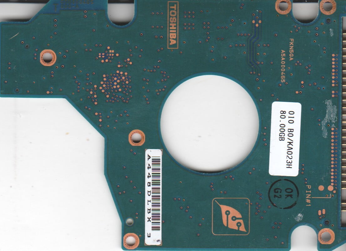 Toshiba 80GB IDE 2.5 PC G5B000465000-A HDD2188 S ZE01 T Repair For  MK8025GAS 