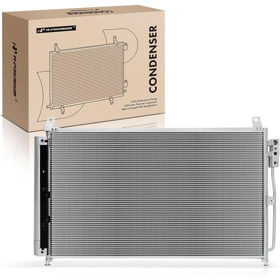 A-Premium Air Conditioning A/C Condenser Compatible with INFINITI Q50 2014-2018 V6 3.5L, Replace# 4462, 921004GA0A